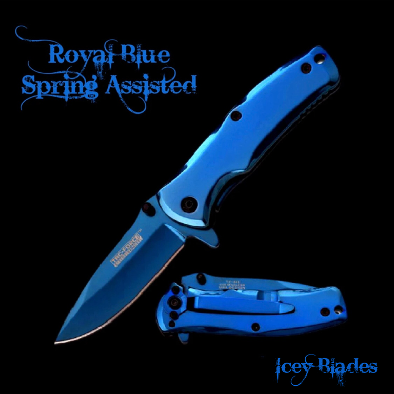 Royal Blue Pocket Knife