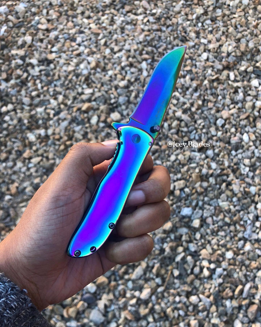 Rainbow Pocket Knife
